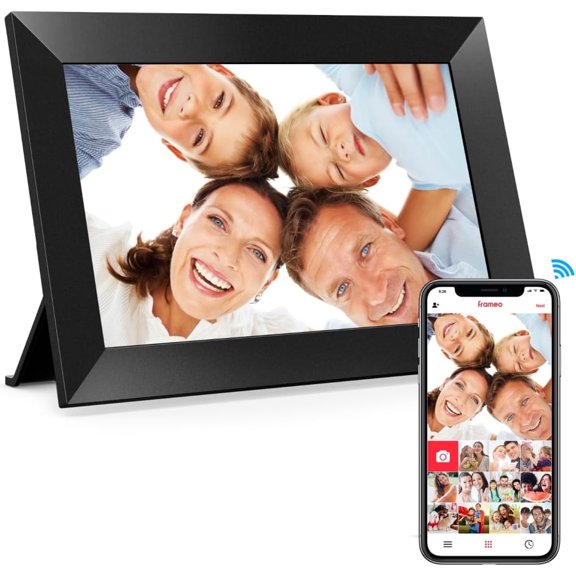 Frameo 10.1 Inch WiFi Digital Picture Frame, 1280x800 HD IPS Touch Screen Photo Frame Electronic, 32GB Memory, Auto-Rotate, Wall Mountable, Share Photos/Videos Instantly via Frameo App from Anywhere
