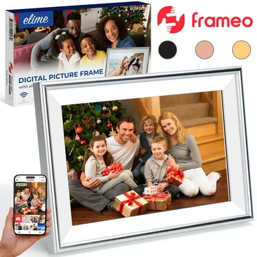 Frameo 10.1 inch WiFi ELIME Digital Picture Frame - Aluminum Frame - Photo Frame, Unlimited Storage