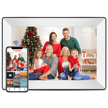 SBUSFGT Frameo 10.1 Inch Wi-Fi Digital Picture Frame for Birthday Gifts Auto-Rotate Touch Screen for Portrait/Landscape, Easy to Use, Share Photos and Videos via Free App, 16GB Storage