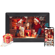 SBUSFGT HD Wifi Digital Picture Frame 10.1 Auto-Rotate Touch Screen Share Photos via Frameo App with 16GB Storage - Ideal Birthday Gift - Black