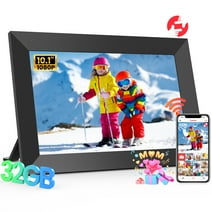 Frameo WiFi Digital Picture Frame, TEMASH 10.1" Digital Photo Frame 32G Memory with 1280*800 IPS Touchscreen, Wall Mount Auto Rotate Electronic Picture Frame, Gift for a Loved One!