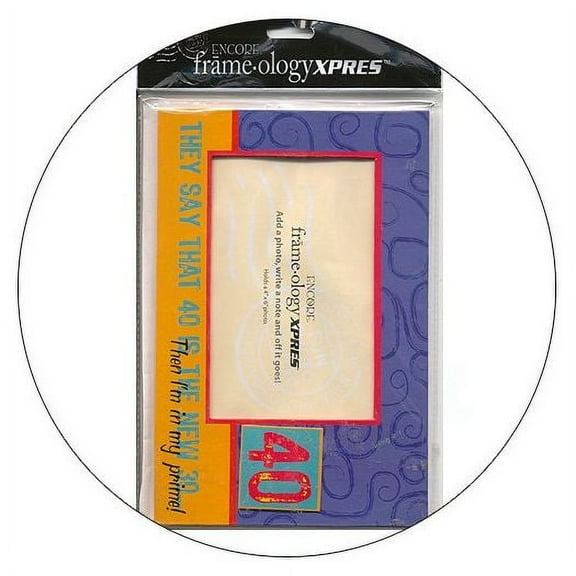 Frameology Picture Frame Mailer with Envelope - 40 is the New 30