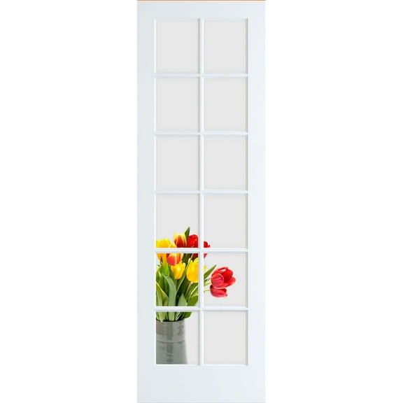 Frameport Cgl-Pd-12L-8X2-1/2 Clear Glass 30" By 96" 12 Lite Interior Slab French Door -