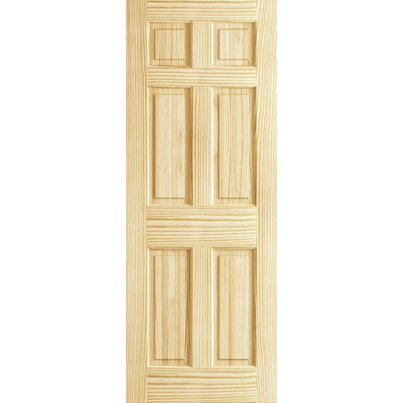 Frameport Paneled Solid Manufactured Wood Unfinished Standard Door