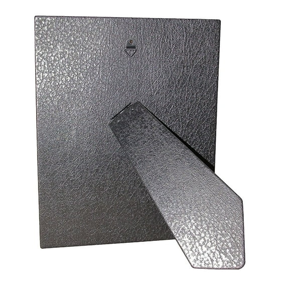 Framer Supply 8x10 Black Faux Leather Easel Backs ? 6 Pack Picture Frame Backing with Vertical & Horizontal Hangers, Trim-to-Fit for Tabletop or Wall Display