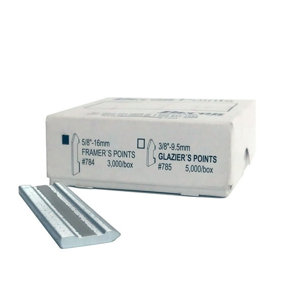Framer Supply Wax Free Stacked Framer Points for Fletcher 07-500 FrameMaster Driver, Silver, 5/8" Long, Pack of 3000