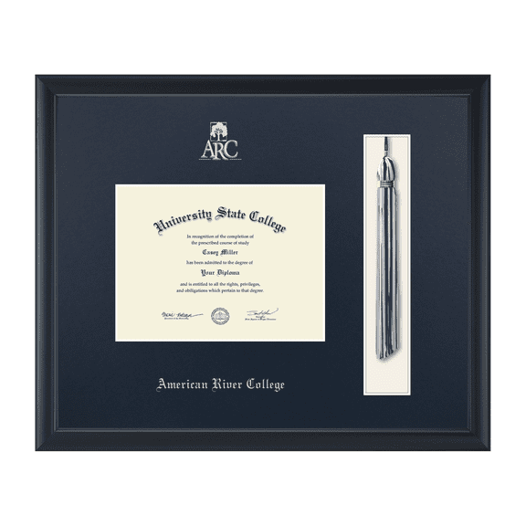 Framerly - American River Tassel Diploma Frame In Black Moulding