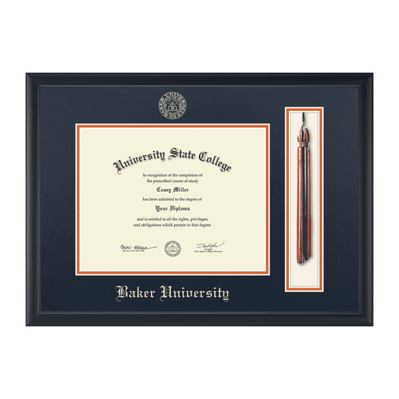 Framerly - Baker Tassel Diploma Frame In Black Moulding