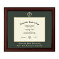 thumbnail image 1 of Framerly - CSU Engineering Diploma Frame with Williamsburg Green and Gold Mat, 1 of 10