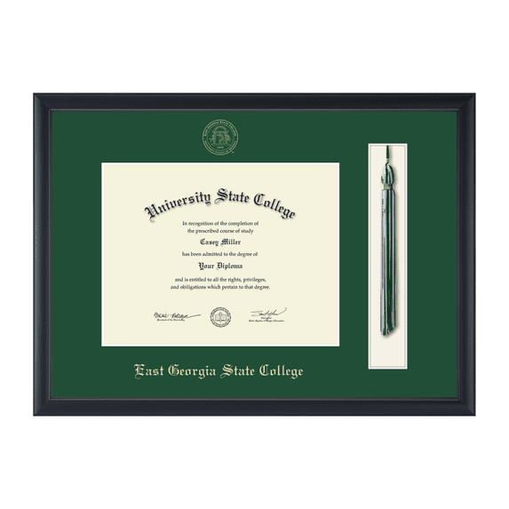 Framerly - EGSC Tassel Diploma Frame In Black Moulding