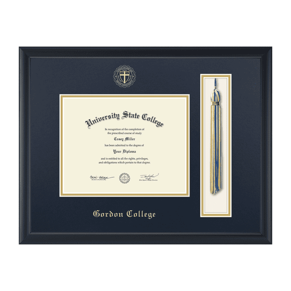 Framerly - Gordon Tassel Diploma Frame In Black Moulding
