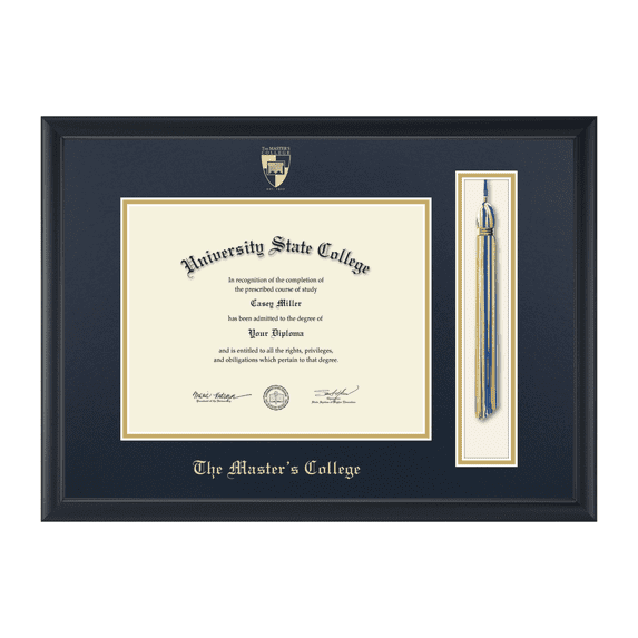 Framerly - Master's Tassel Diploma Frame In Black Moulding