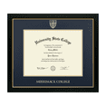 thumbnail image 1 of Framerly - Merrimack Diploma Frame with Navy and Gold Mat, 1 of 9