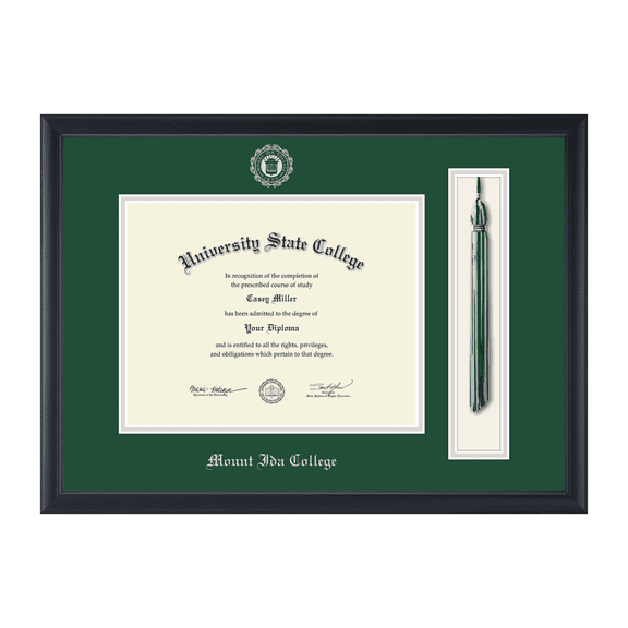Framerly - Mount Ida Tassel Diploma Frame In Black Moulding