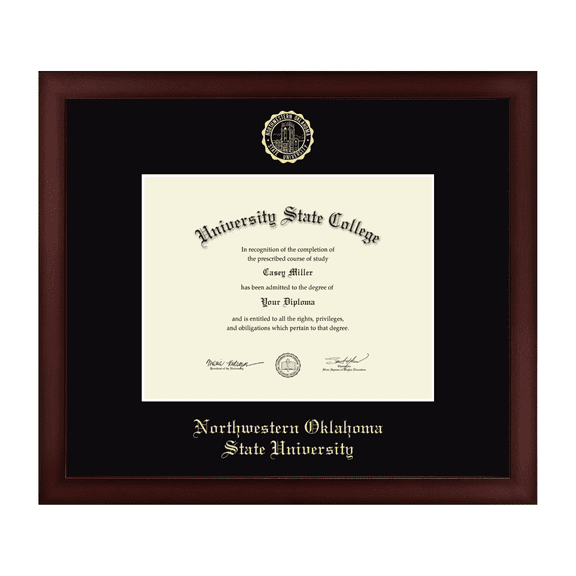 Framerly - NWOSU Diploma Frame with Black Mat