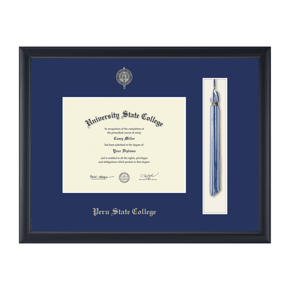 Framerly - Peru State Tassel Diploma Frame In Black Moulding