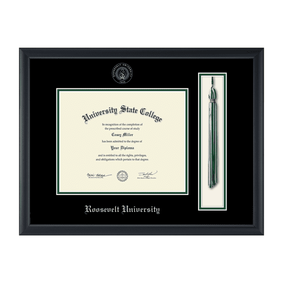 Framerly - Roosevelt Tassel Diploma Frame In Black Moulding
