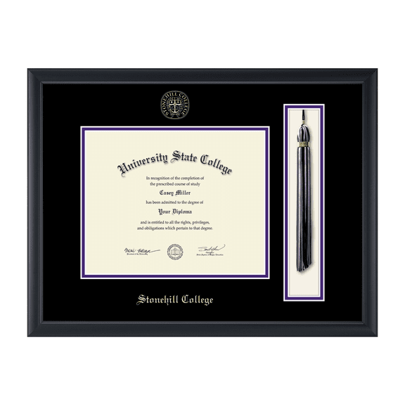 Framerly - Stonehill Tassel Diploma Frame In Black Moulding
