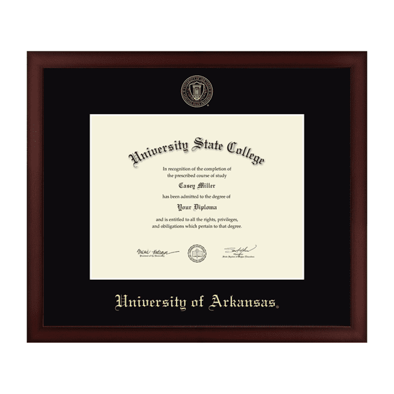 Framerly - UARK Diploma Frame with Black Mat