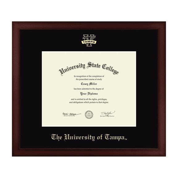 Framerly - Tampa Diploma Frame with Black Mat