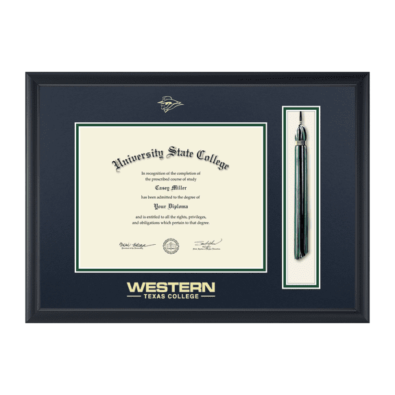 Framerly - WTC Tassel Diploma Frame In Black Moulding