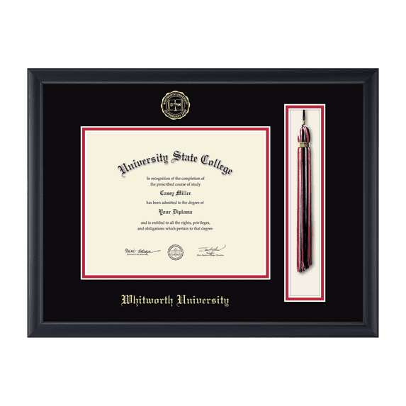Framerly - Whitworth Tassel Diploma Frame In Black Moulding