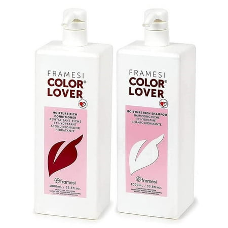 Framesi COLOR LOVER Moisture Rich Hydrating Shampoo and Conditioner Set, 33.8 oz
