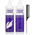 thumbnail image 1 of Framesi Color Lover Dynamic Blonde Purple Shampoo and Conditioner Set, 16.9 fl oz  (with Free Tail Combs), 1 of 3
