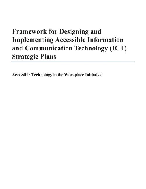 Framework for Designing and Implementing Accessible Information and ...