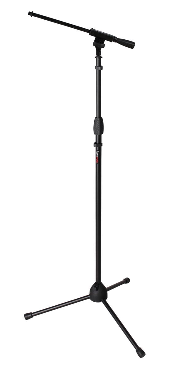 Gator Frameworks GFW-MIC-2010 Tripod Base Mic Stand With Single Section Boom New