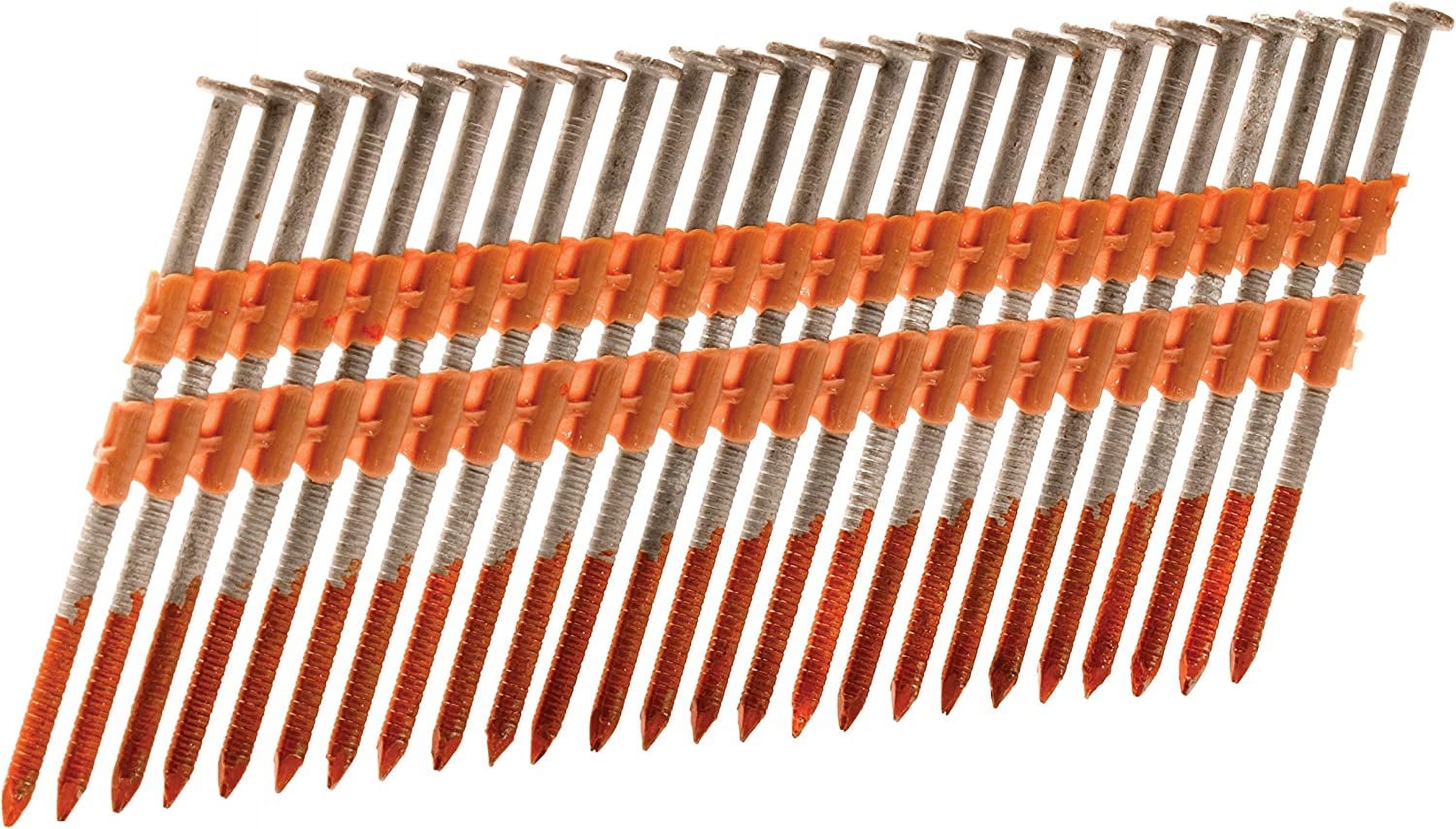 Framing Nails | 3 Inch x 0.120 | 21 Degree | Full Round Head | Ring Shank | Hot Dipped Galvanized | 1,000 Count | 20302SHPT