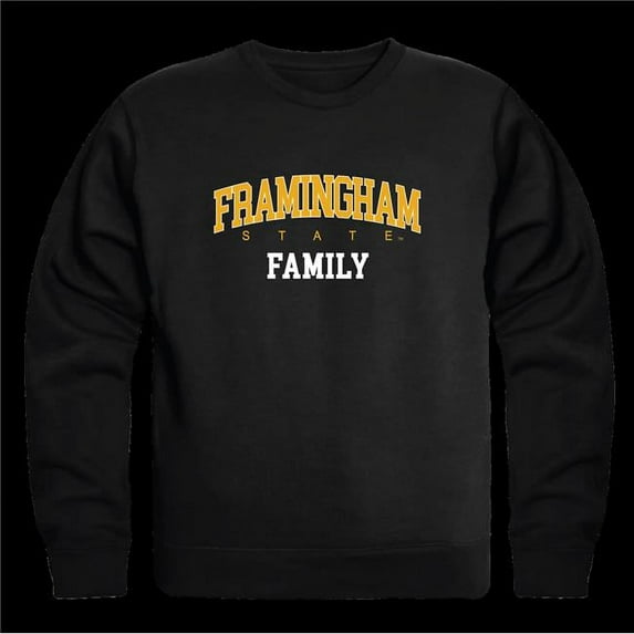 Framingham State University Rams Family Crewneck Sweatshirt, Black - Large