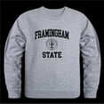 thumbnail image 1 of Framingham State University Rams Seal Crewneck Sweatshirt, Heather Grey - Small, 1 of 1