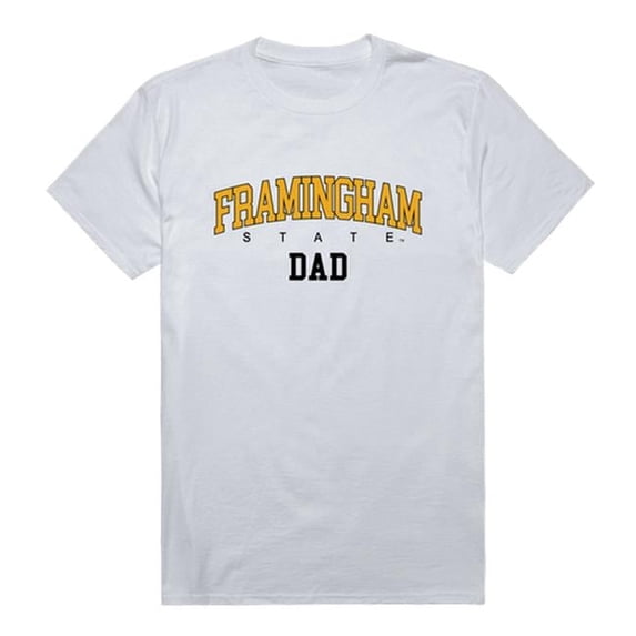 Framingham State University Rams Short Sleeve College Dad T-Shirt, White - Extra Large