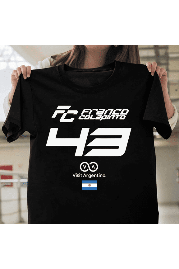 Fran Colapinto F1 Argentina Formula 1 Apparel Unisex Tee Racing Driver Fan Art V40995 Unisex T-Shirt, Size Up to 5XL