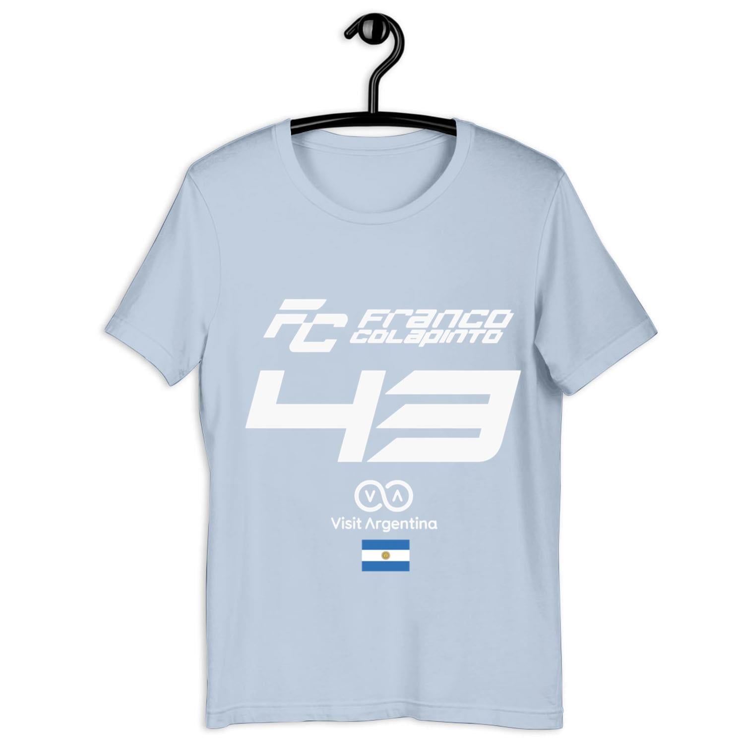 Fran Colapinto F1 Argentina, Formula 1 USA 2024 Apparel, Unisex Cotton