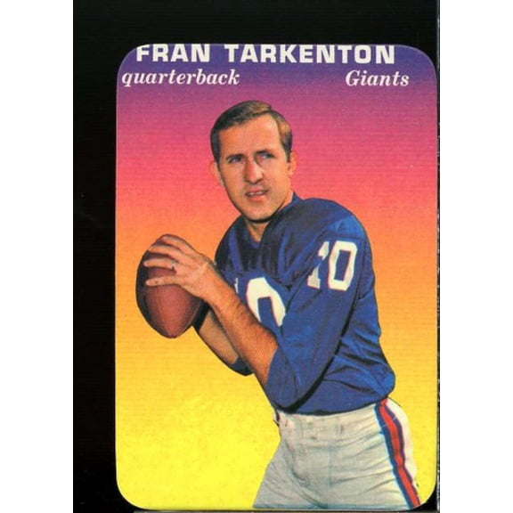 Fran Tarkenton Card 1970 Topps Glossy Inserts #15
