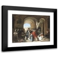 thumbnail image 1 of François–Auguste Biard 18x15 Black Modern Framed Museum Art Print Titled - The Remaining Post, 1 of 5