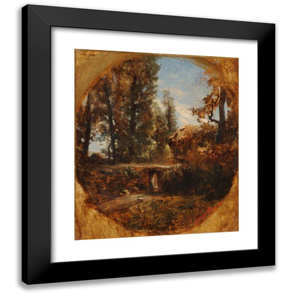 François-Auguste Ravier 12x14 Black Modern Framed Museum Art Print Titled - The Source