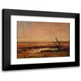 thumbnail image 1 of François-Auguste Ravier 18x14 Black Modern Framed Museum Art Print Titled - Landscape Study, 1 of 5