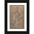 thumbnail image 1 of François Boucher 12x18 Black Ornate Wood Framed Double Matted Museum Art Print Titled - Design for a Funeral Monument (C. 1767), 1 of 5
