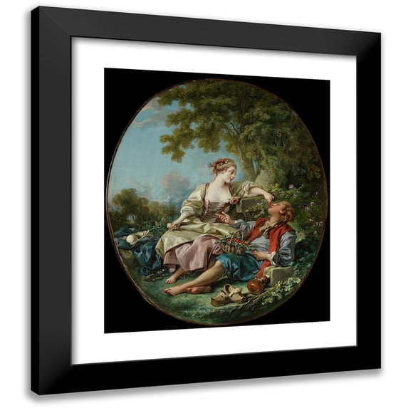 François Boucher 15x17 Black Modern Framed Museum Art Print Titled - The Hooves (1768)