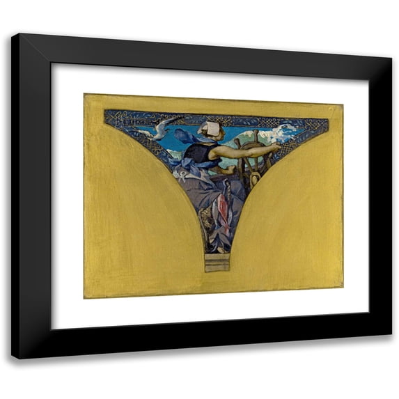 François Emile Ehrmann 14x12 Black Modern Framed Museum Art Print Titled - Brittany (1891)