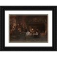 thumbnail image 1 of François Flameng 14x11 Black Ornate Wood Framed Double Matted Museum Art Print Titled: Napoleon in Defeat, 1 of 5