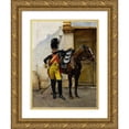 thumbnail image 1 of François Flameng 14x18 Gold Ornate Wood Frame and Double Matted Museum Art Print Titled - An Elite Soldier of the Imperial Guard, 1 of 4