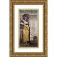 thumbnail image 1 of François Flameng 9x14 Gold Ornate Wood Frame and Double Matted Museum Art Print Titled - Phono-Cinema-Theatre Visions Animees Des Artistes Celebres (1900), 1 of 4