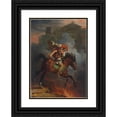 thumbnail image 1 of François Gérard 11x14 Black Ornate Wood Framed Double Matted Museum Art Print Titled: Curtois (Marcus Curtius), 1 of 5