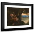 thumbnail image 1 of François Gérard 23x20 Black Modern Framed Museum Art Print Titled - Daphnis and Chloe (ca. 1824), 1 of 5