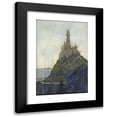thumbnail image 1 of François Garas 17x24 Black Modern Framed Museum Art Print Titled - Temple of Thought, Dedicated to Beethoven, Under Construction (1897-1914), 1 of 5