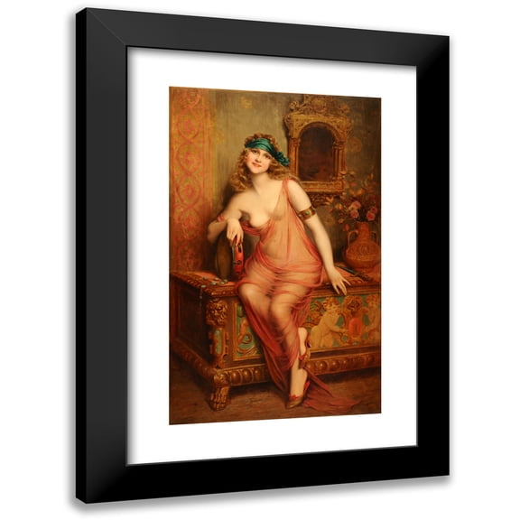 François Martin-Kavel 16x24 Black Modern Framed Museum Art Print Titled - Ballet Dancer